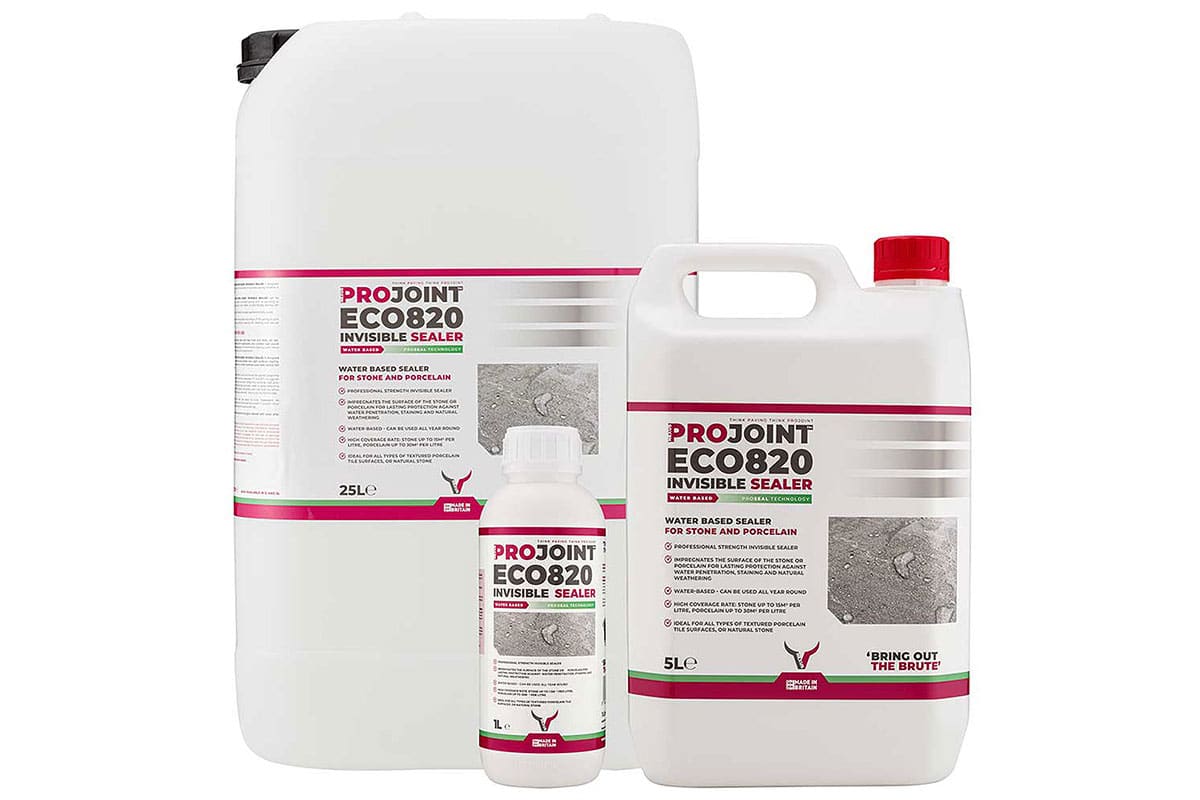 ProJoint ECO820 water based invisible penetrating sealant for natural stone paving