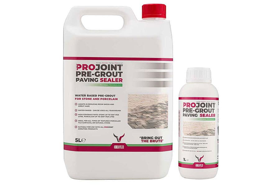 ProJoint pre grout sealant for preventing marks from grouting compounds on natural stone paving