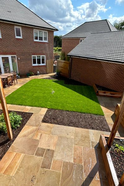 Rippon Buff laid patio